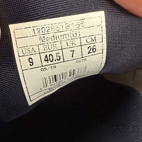 Brooks Red, White, and Blue Athletic Shoes - Picture 10 of 11